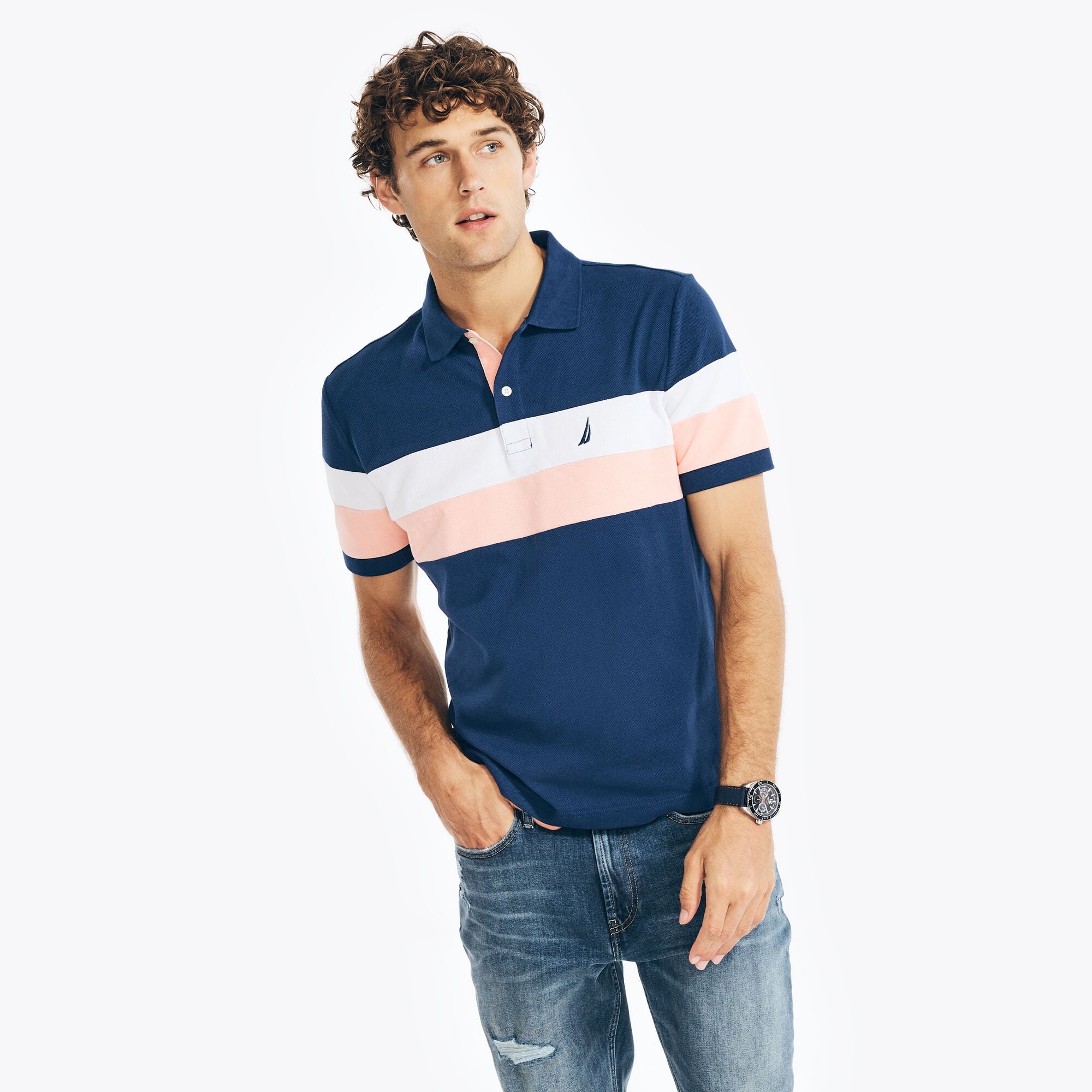 Camisero Nautica - Tricolor