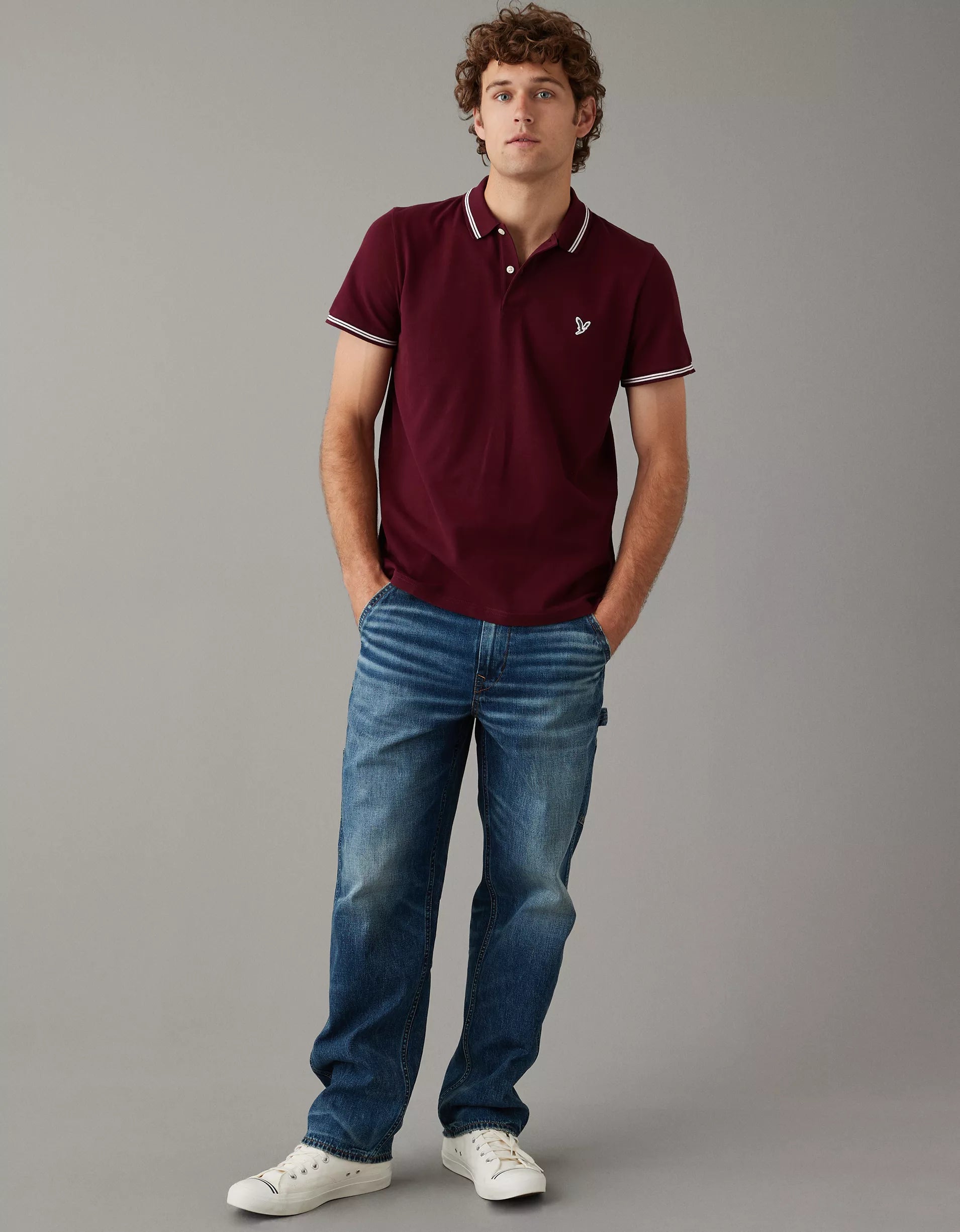Polo American Eagle- Borgoña