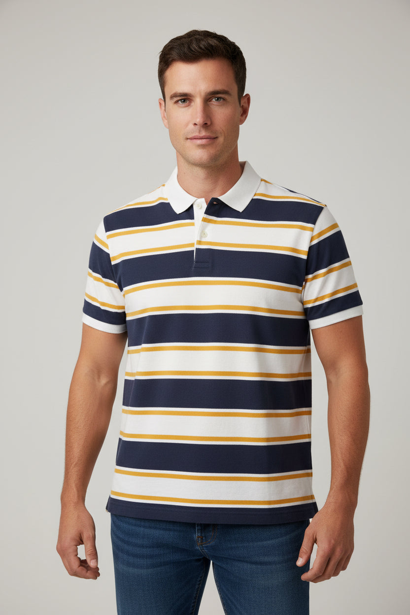 Polo camisero Abercrombie & Fitch a rayas