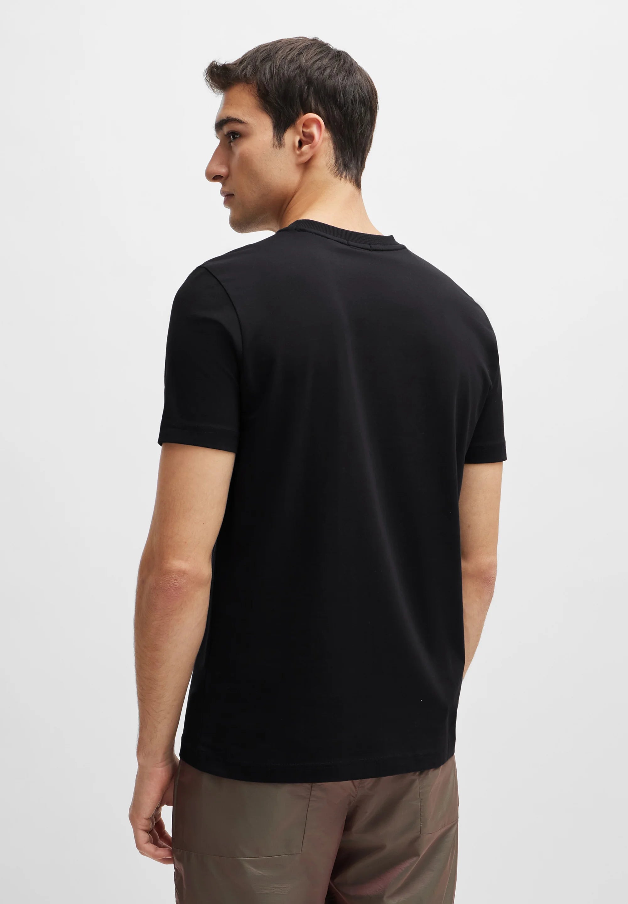 Polo basico Boss Negro - Straight Fit