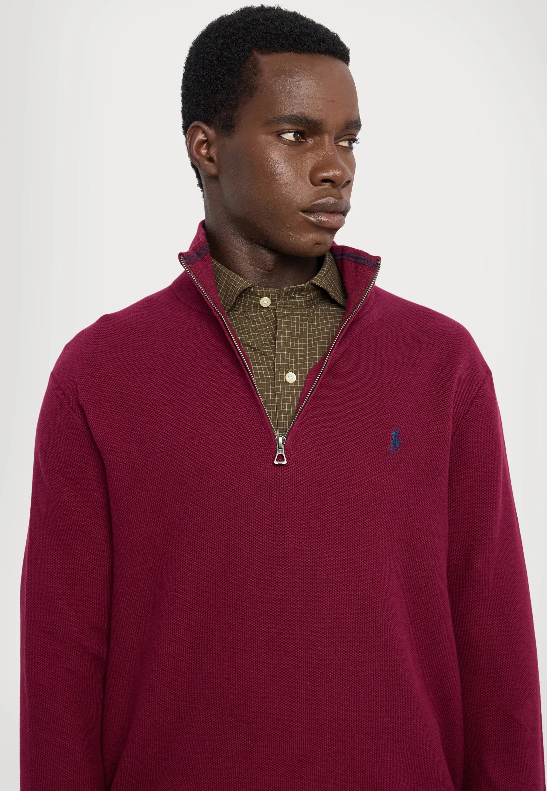Sweater Polo Ralph Lauren 1/4 Zip Vino