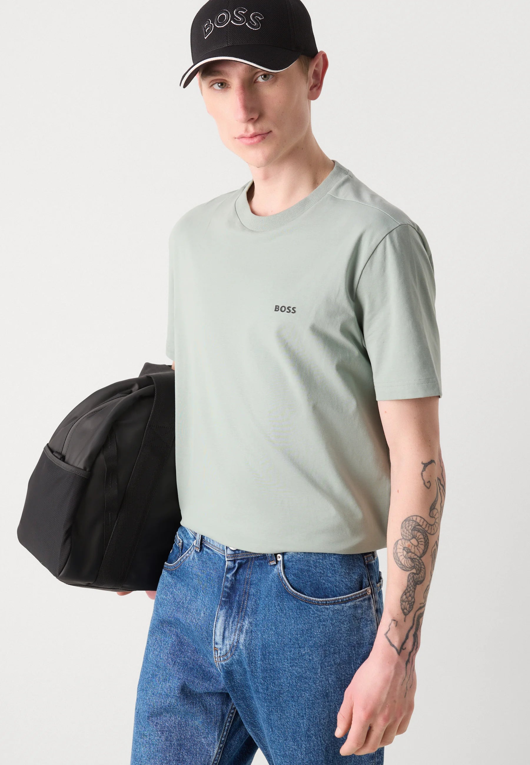 Polo basico Boss Verde Agua - Regular fit