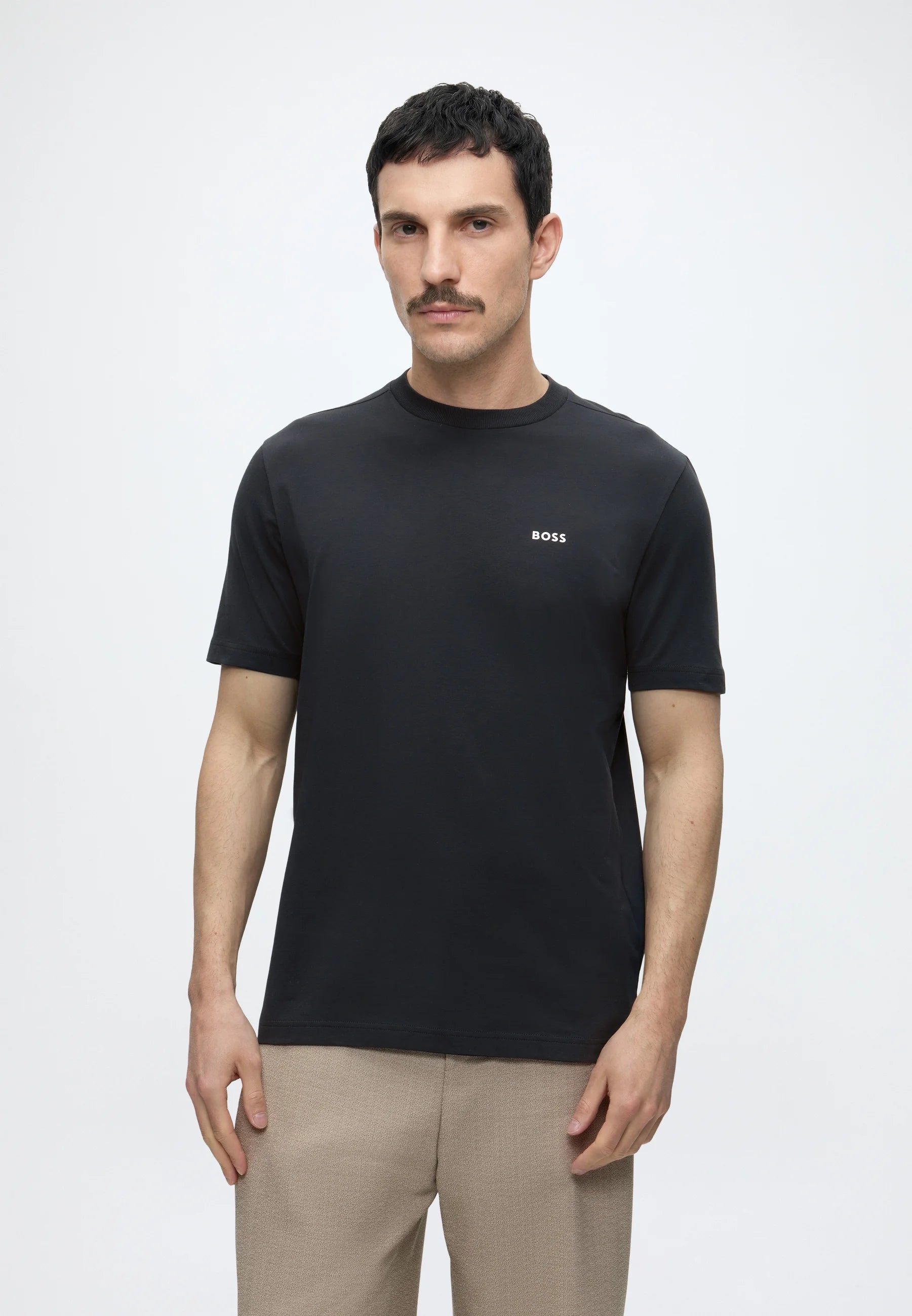 Polo basico Boss Azul Marino - Straight Fit