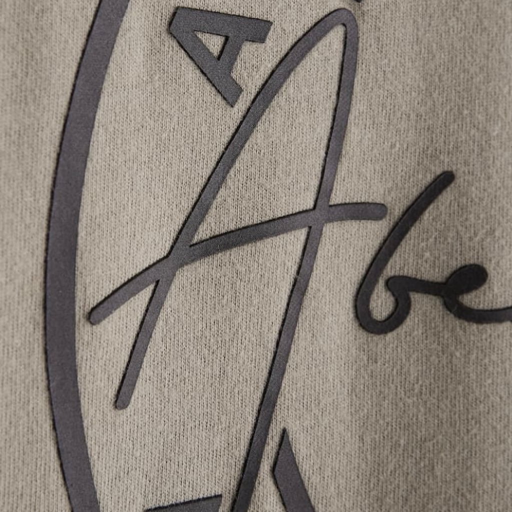 Manga Larga Abercrombie & Fitch - Beige Diseño Logo