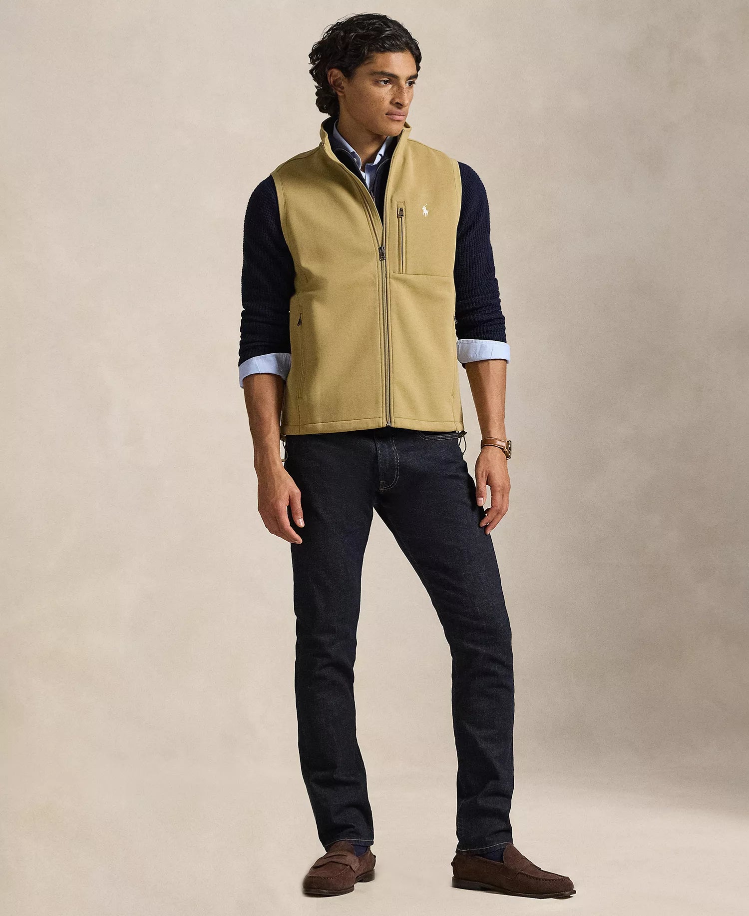 (A PEDIDO) Chaleco con cierre Polo Ralph Lauren - Khaki