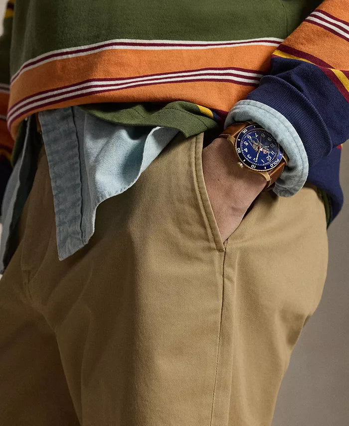 (A PEDIDO) Stretch Classic-Fit Chino Shorts - Khaki