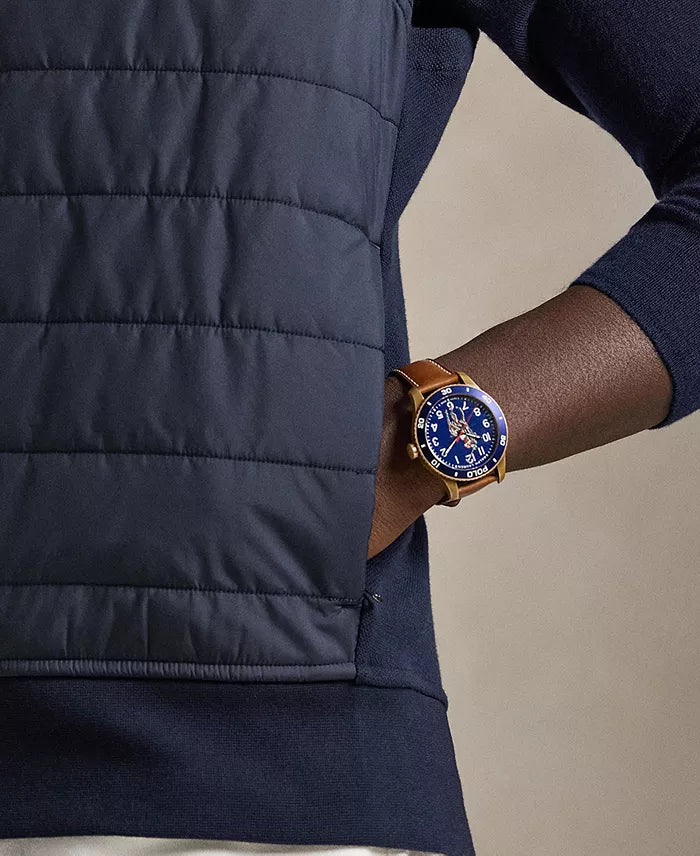 (A PEDIDO) Chaleco acolchado Polo Ralph Lauren cremallera zompleta - Azul