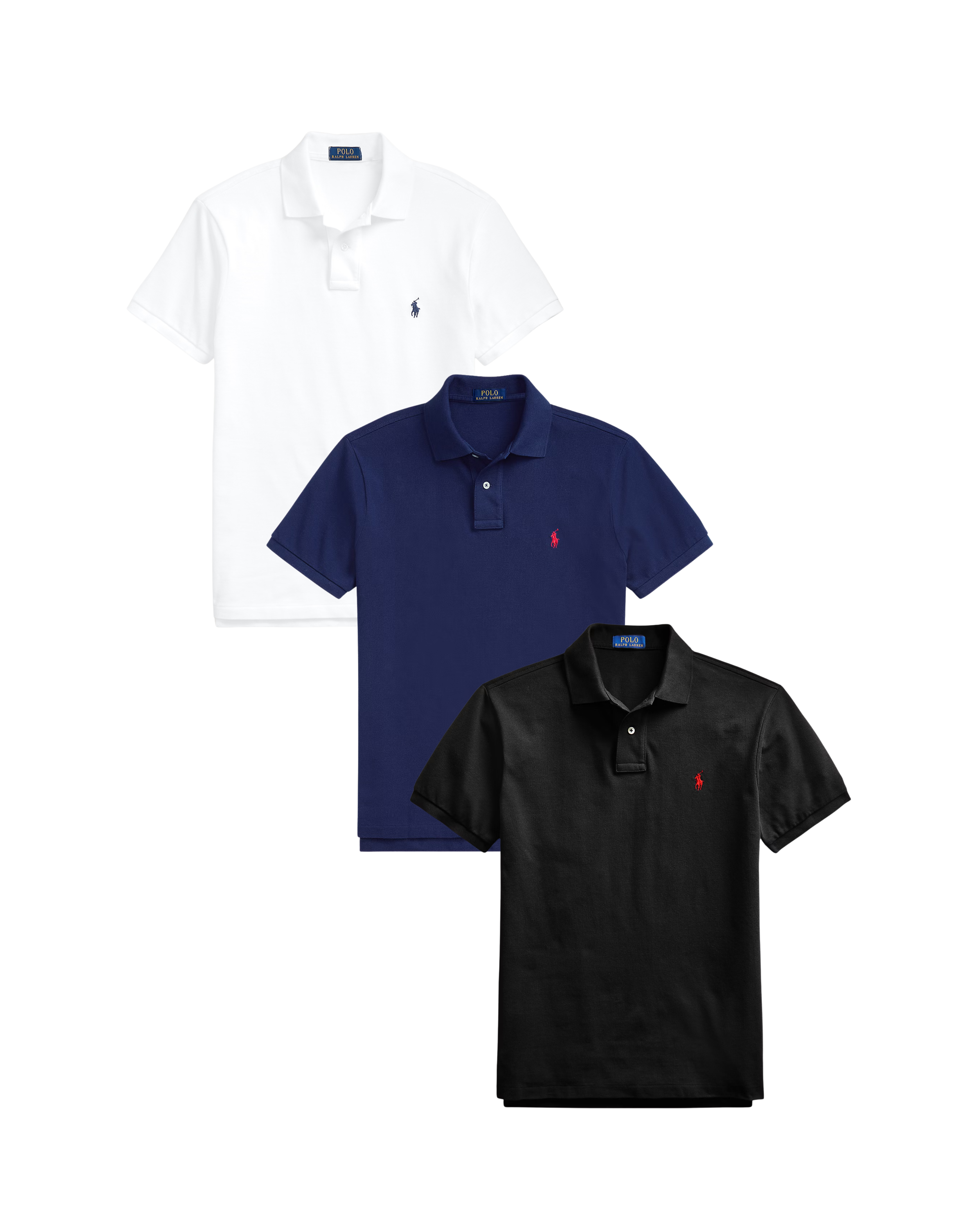 PREVENTA 3-pack Camiseros Polo Ralph Lauren - Custom slim fit (Entregas a partir del 13/02)