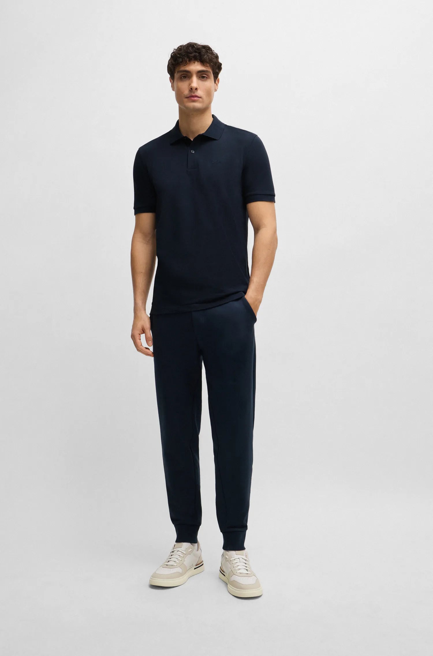 Camisero Boss regular fit - Azul Marino