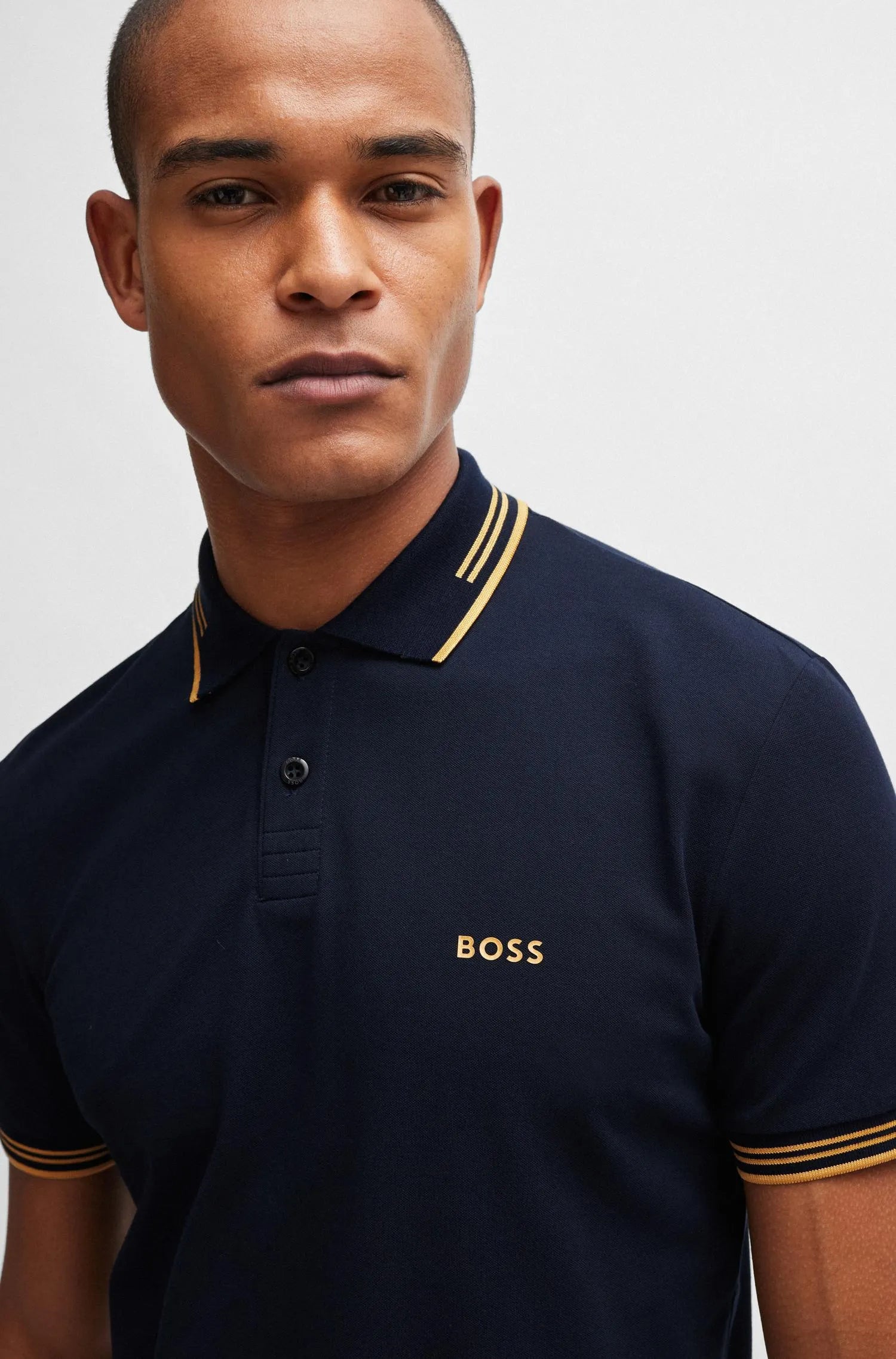 Camisero Boss Azul slim fit - Stretch