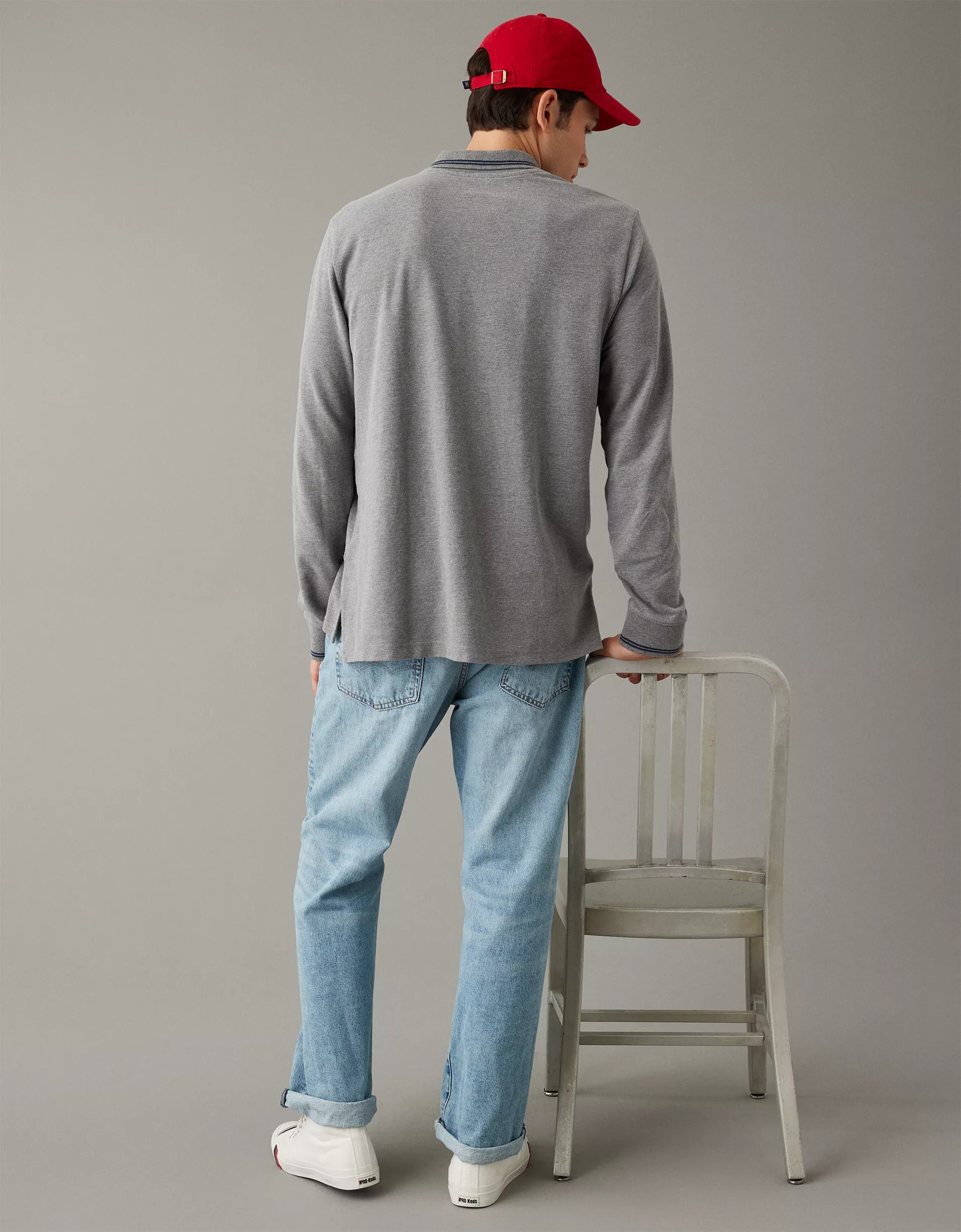 Polo Shirt manga larga - American Eagle