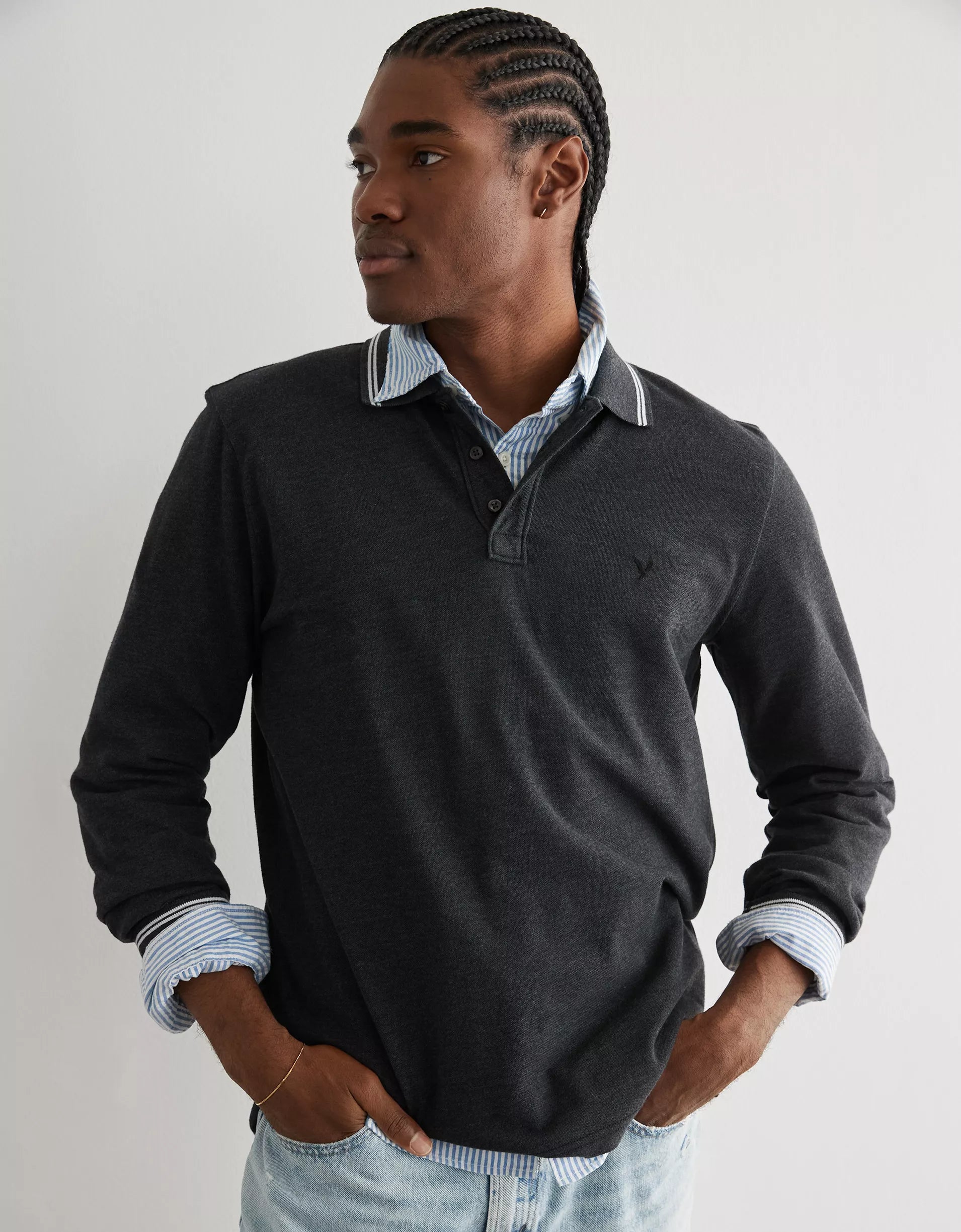 Polo Shirt manga larga - American Eagle