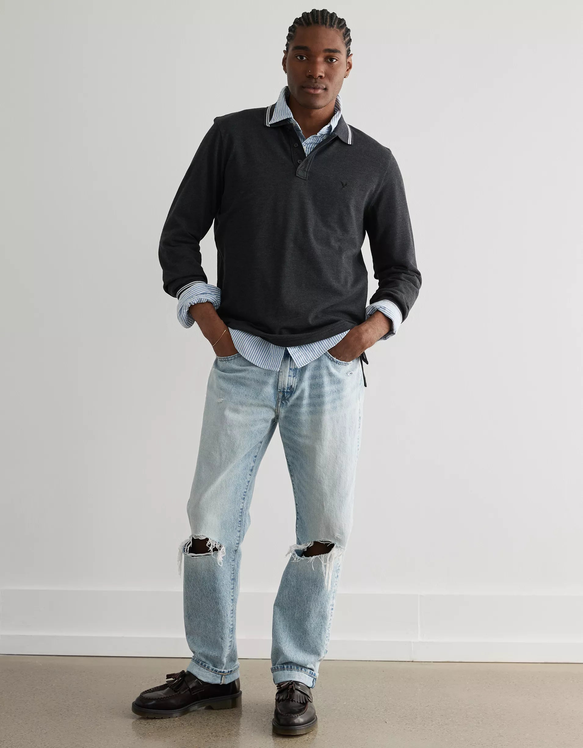 Polo Shirt manga larga - American Eagle