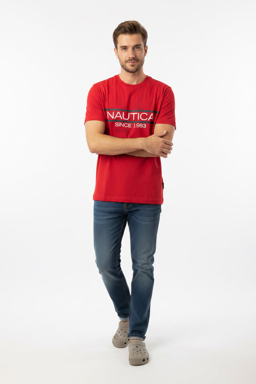 Polo náutica Logo box - Rojo