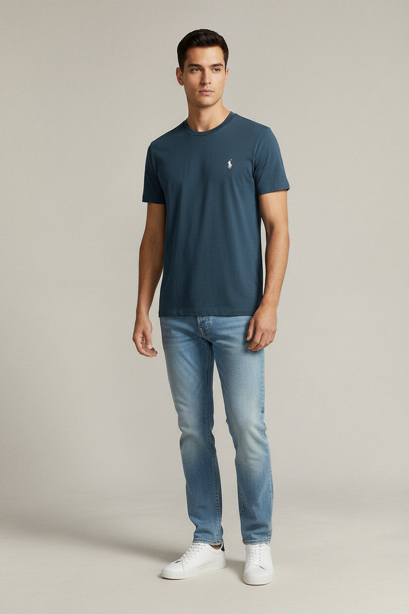 Camiseta básica Polo Ralph Lauren Custom slim fit - denim