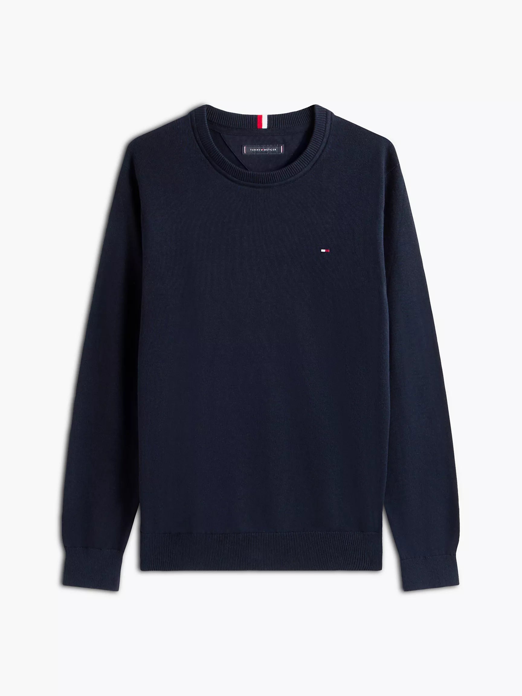 Sweater clásico cuello redondo Tommy Hilfiger - Azul