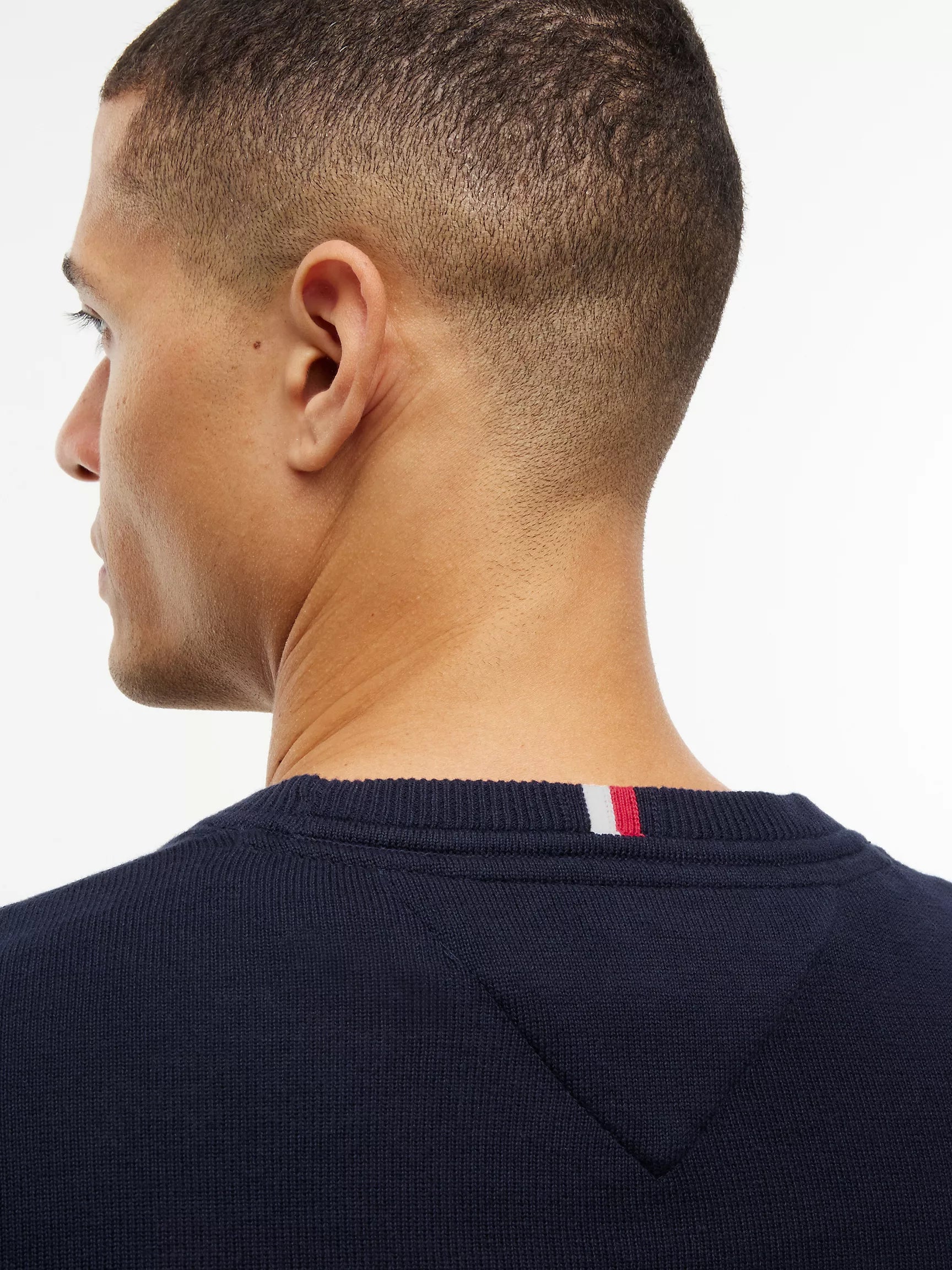Sweater clásico cuello redondo Tommy Hilfiger - Azul