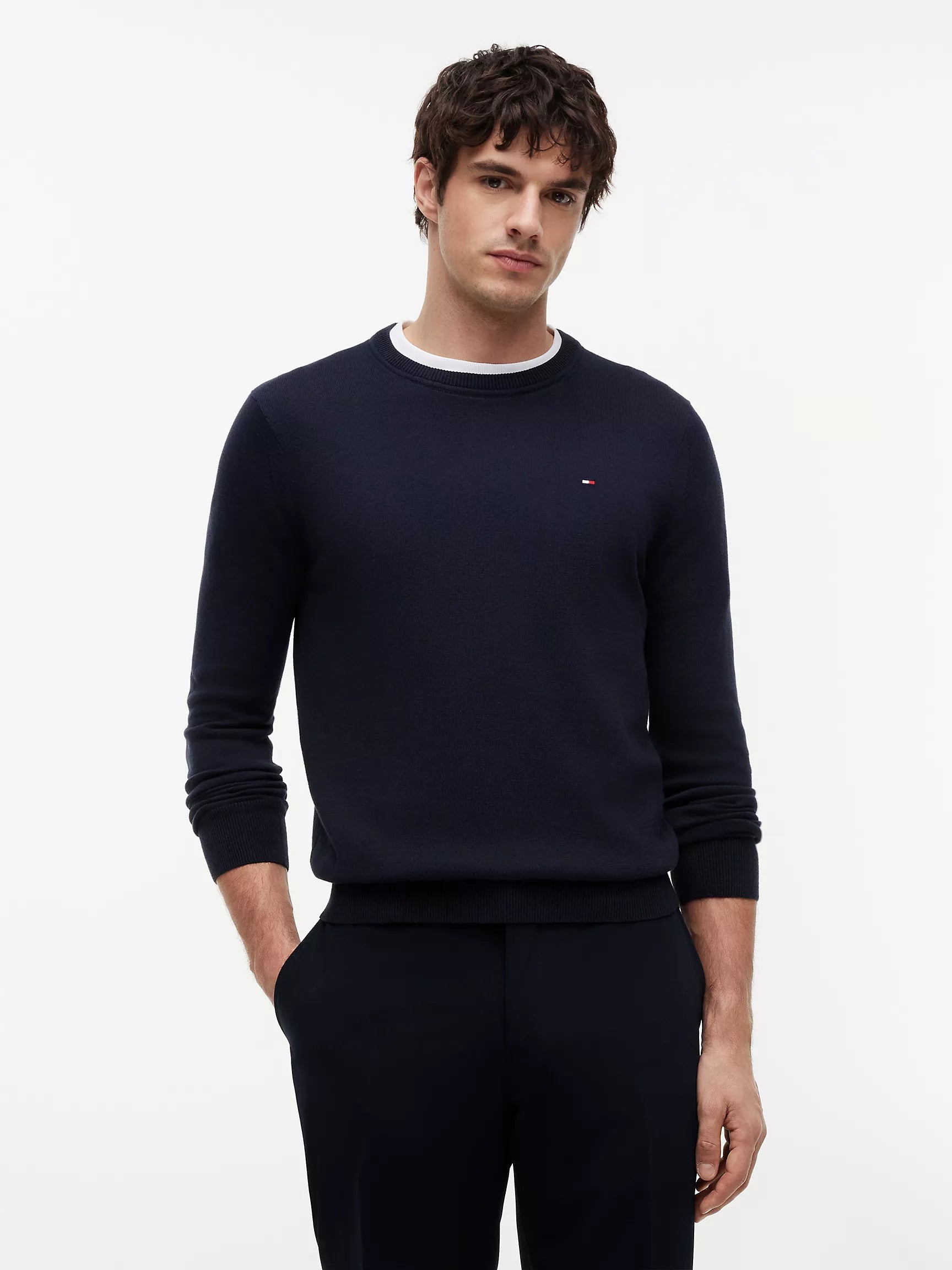 (A PEDIDO )Camisa Oxford manga larga Tommy Hilfiger Regular fit - Azul
