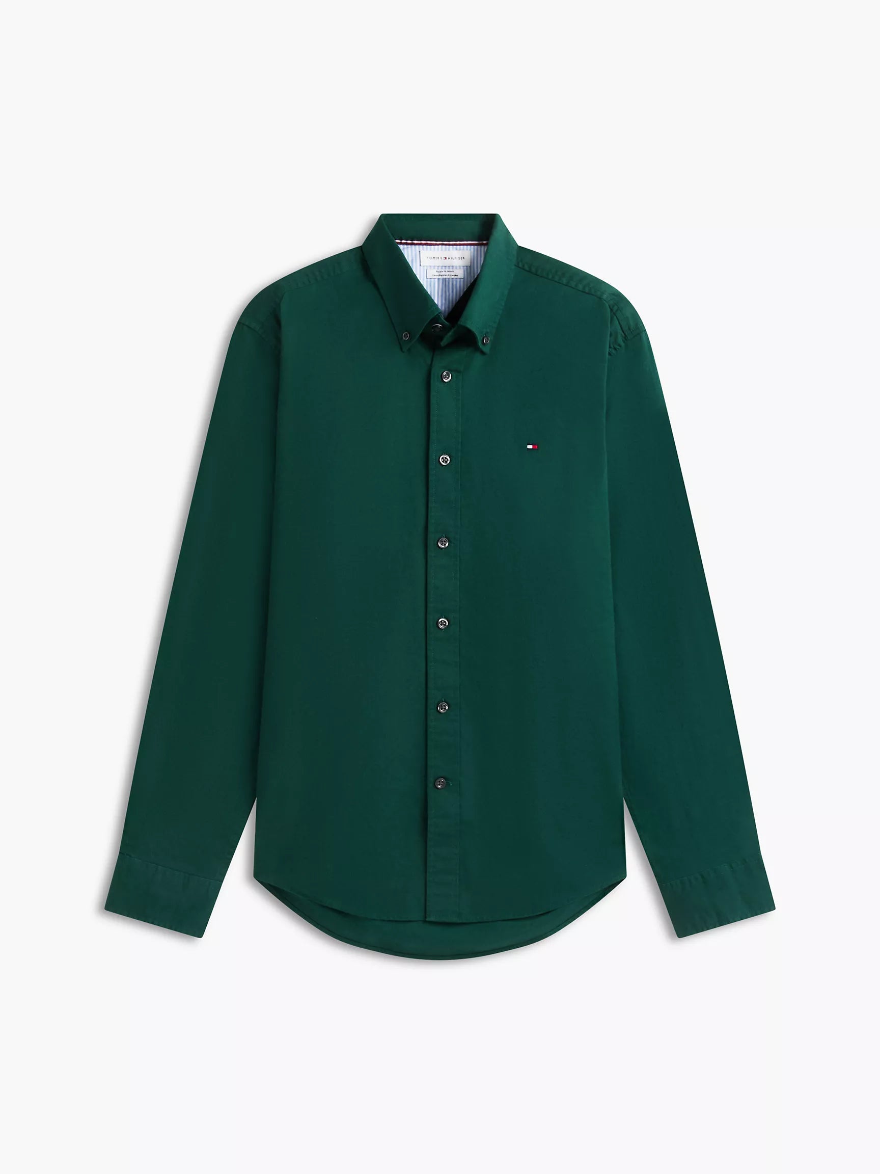 A PEDIDO Camisa Oxford manga larga Tommy Hilfiger Regular fit - Verde oscuro