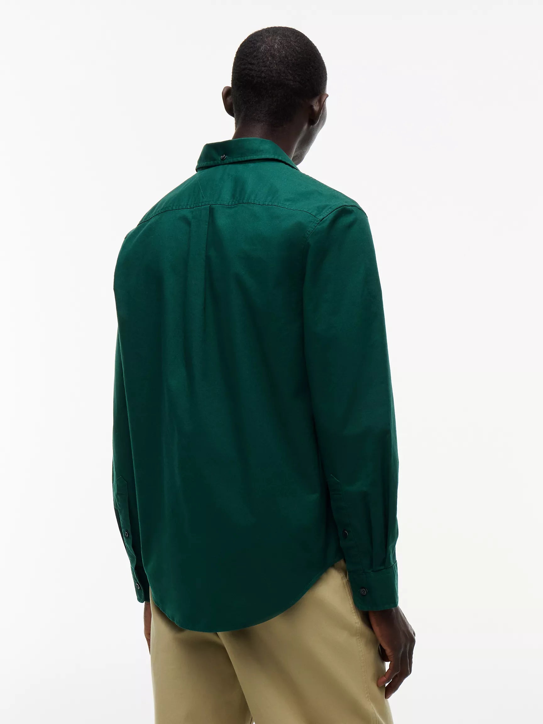 A PEDIDO Camisa Oxford manga larga Tommy Hilfiger Regular fit - Verde oscuro