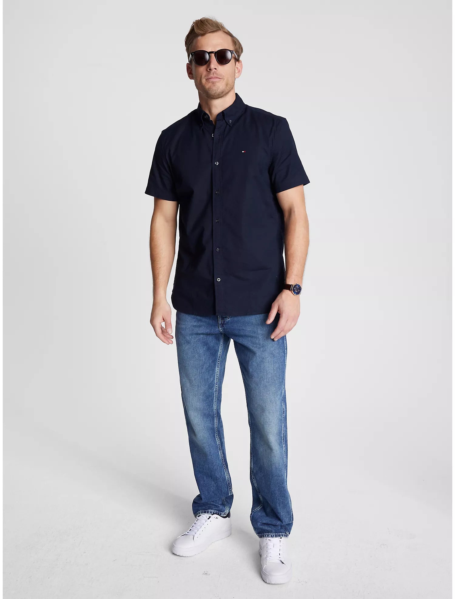 Camisa Oxford Tommy Hilfiger - Manga corta