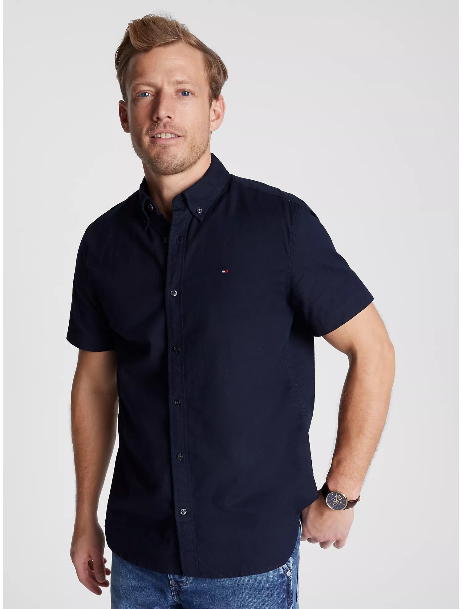 Camisa Oxford Tommy Hilfiger - Manga corta