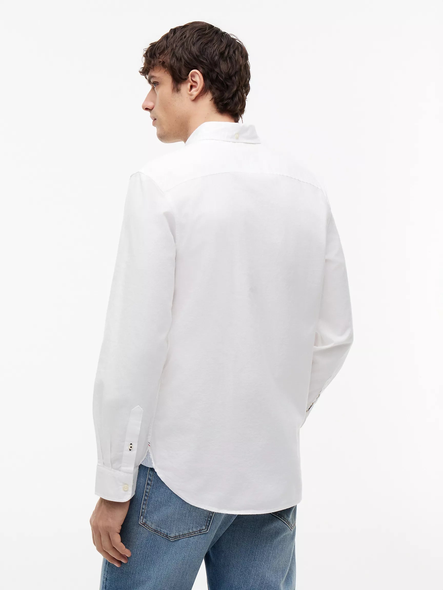 (A PEDIDO )Camisa Oxford manga larga Tommy Hilfiger Regular fit - Blanco
