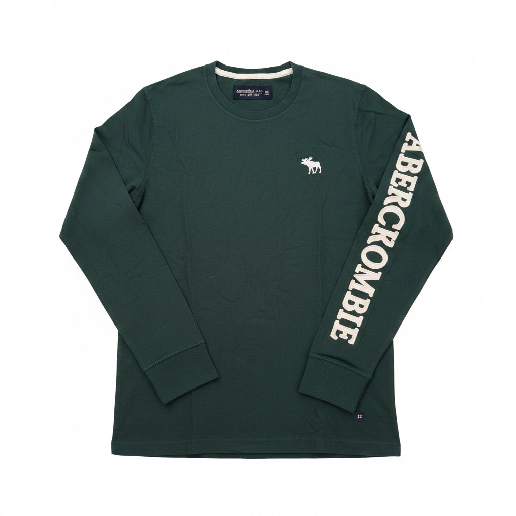 Manga larga Abercrombie & Fitch - Verde