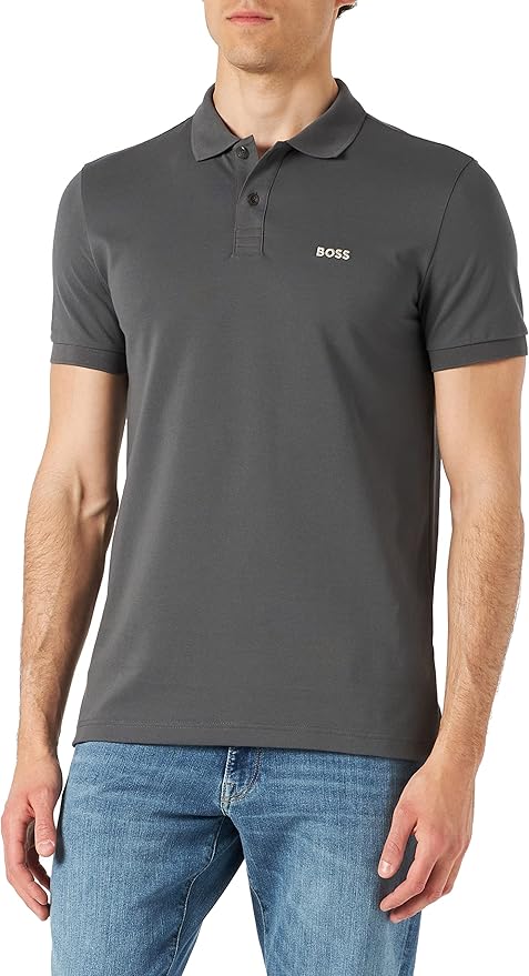 Camisero Boss regular fit - Dark grey