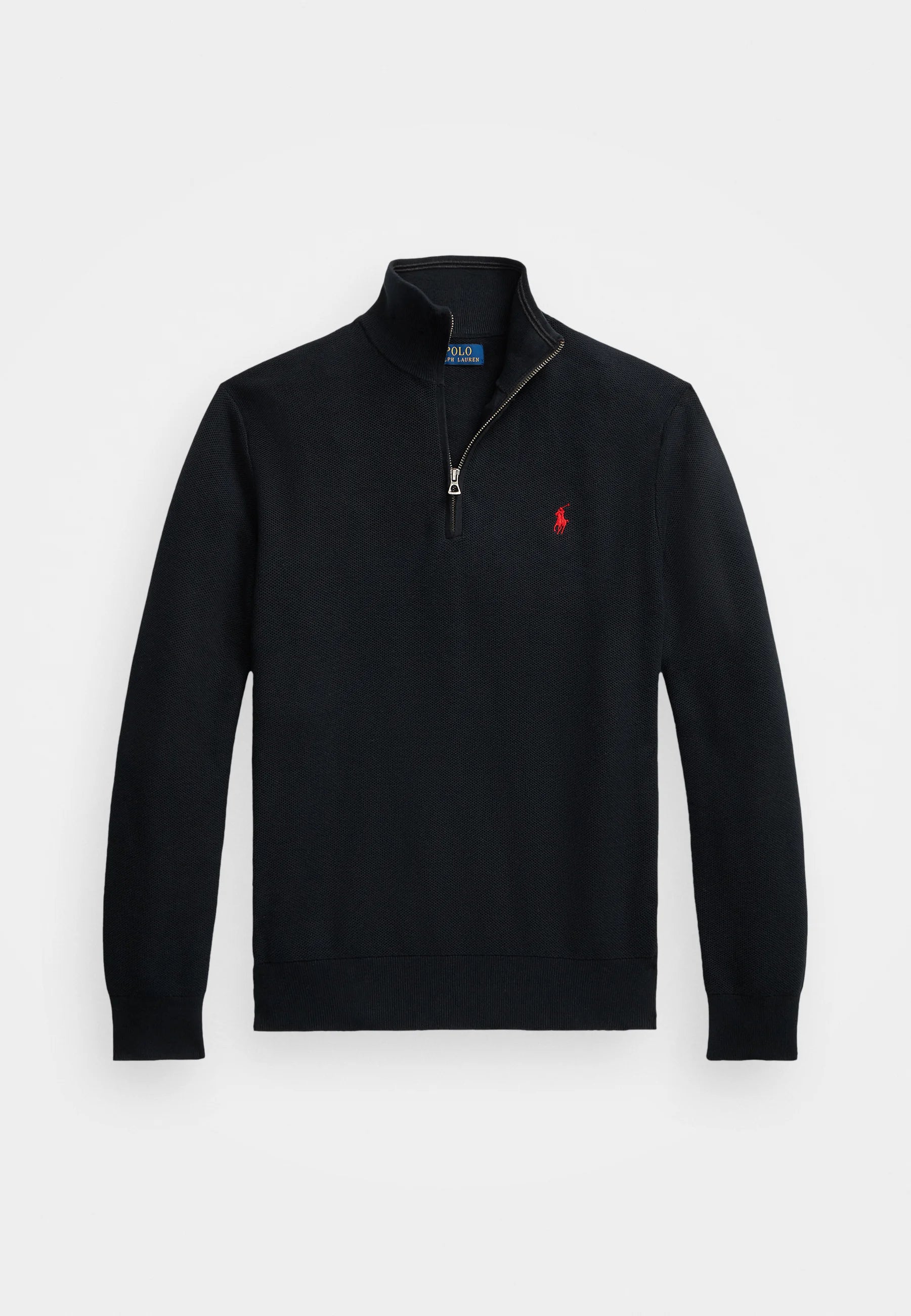 Sweater Polo ralph lauren quarter Zip pima Cotton - Negro