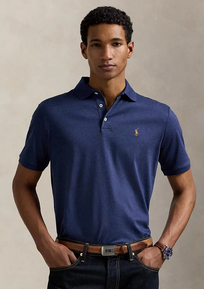 Camisero Polo ralph lauren pima cotton - azul heather