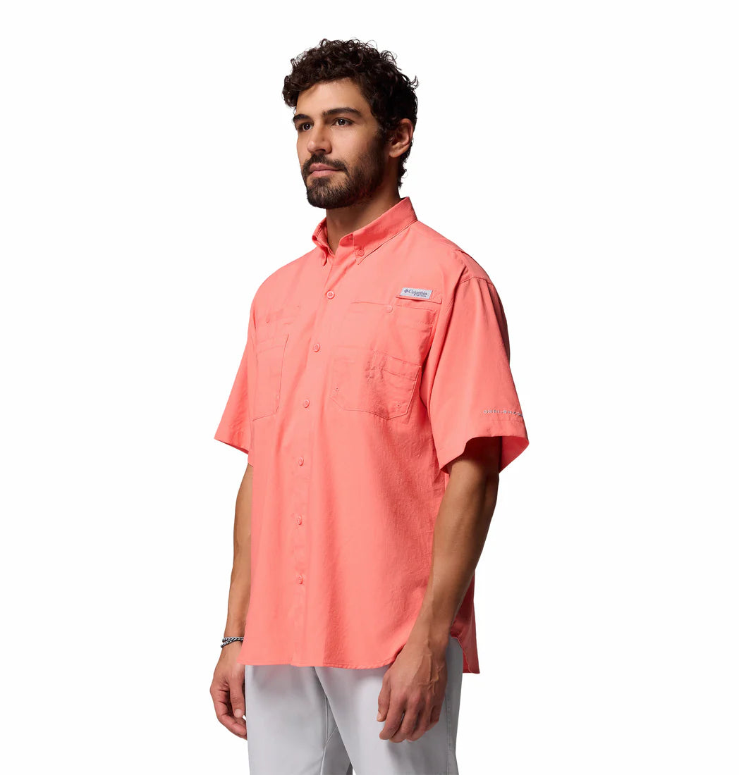 Camisa Tamiami II manga corta Columbia - Coral eléctrico