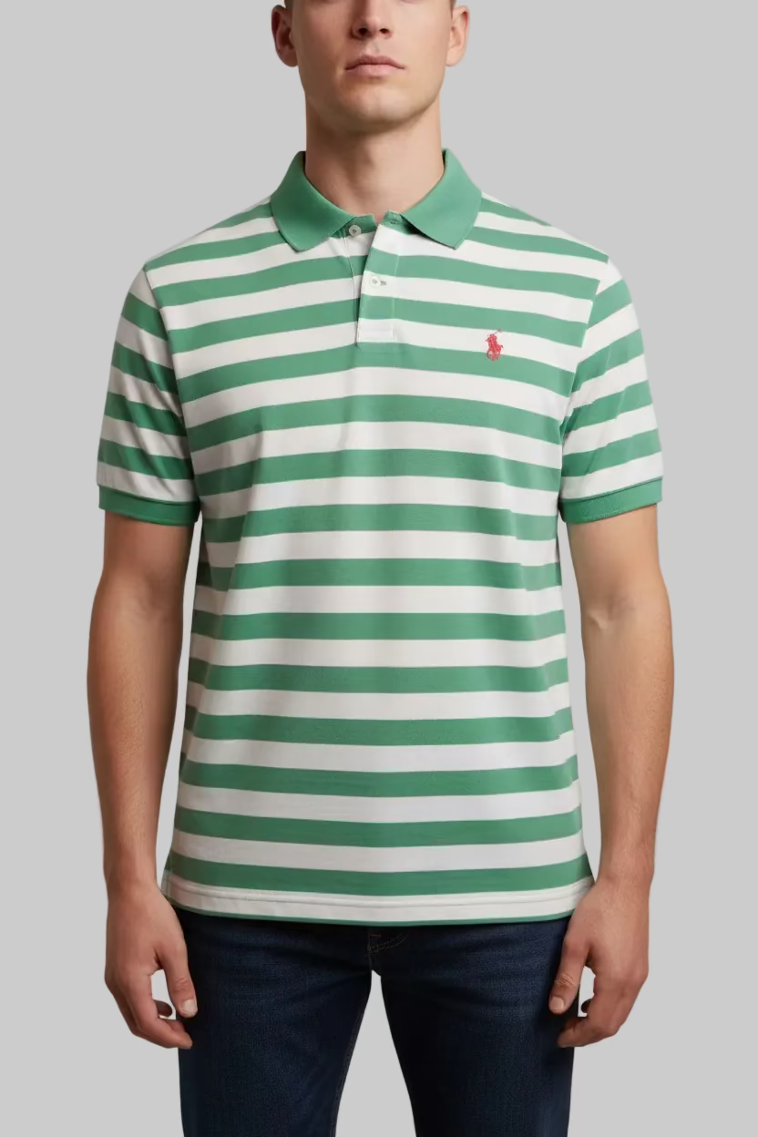 Camisero Polo Ralph Lauren RLX - A rayas verde