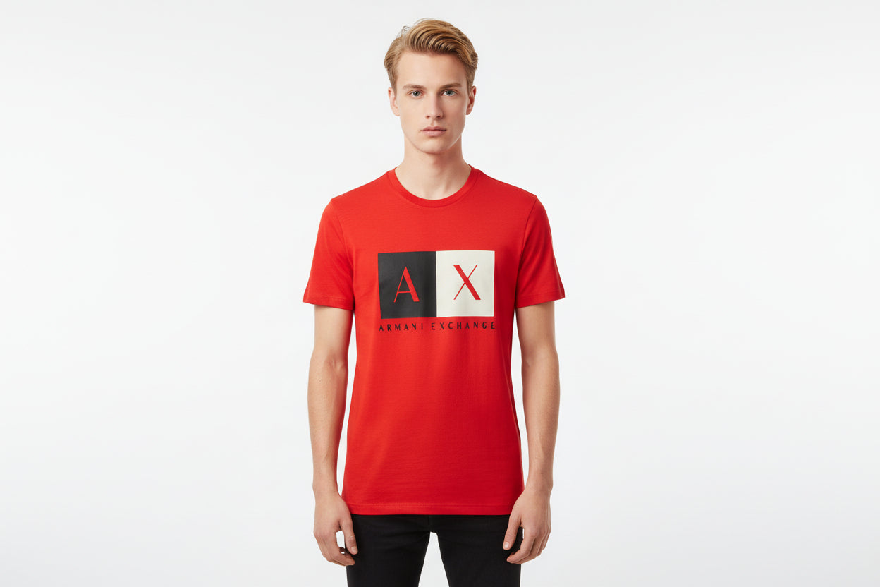 Polo Armani Exchange Red - logo Box