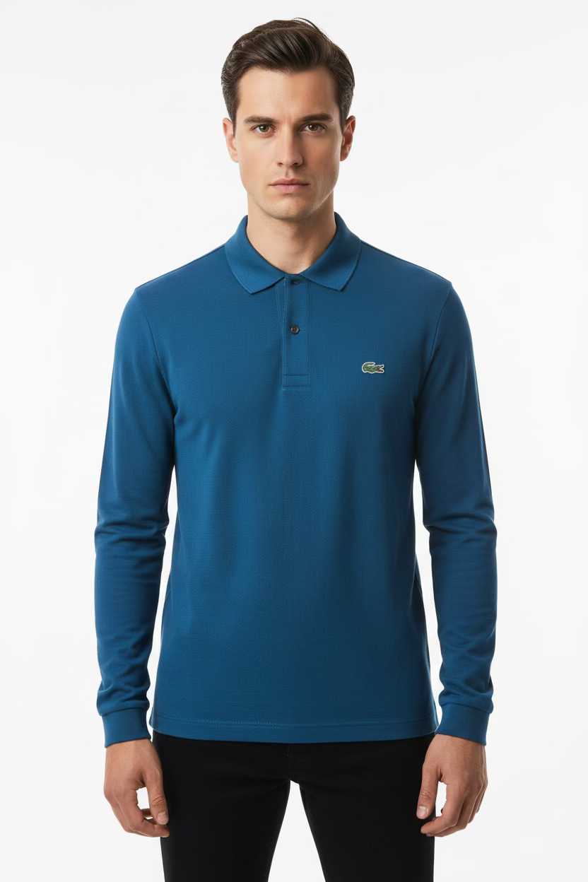 Polo lacoste manga larga Rabane - algodón piqué