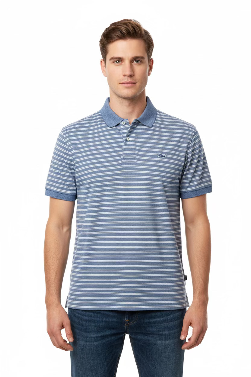 Polo con cuello Vineyard Vines - A rayas