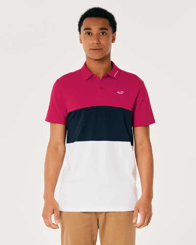 Polo camisero Hollister-Tricolor
