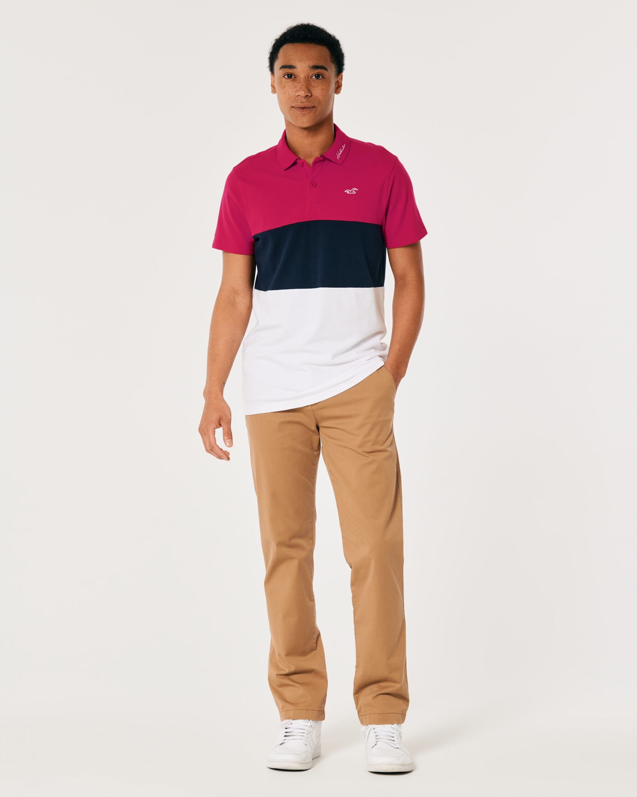 Polo camisero Hollister-Tricolor