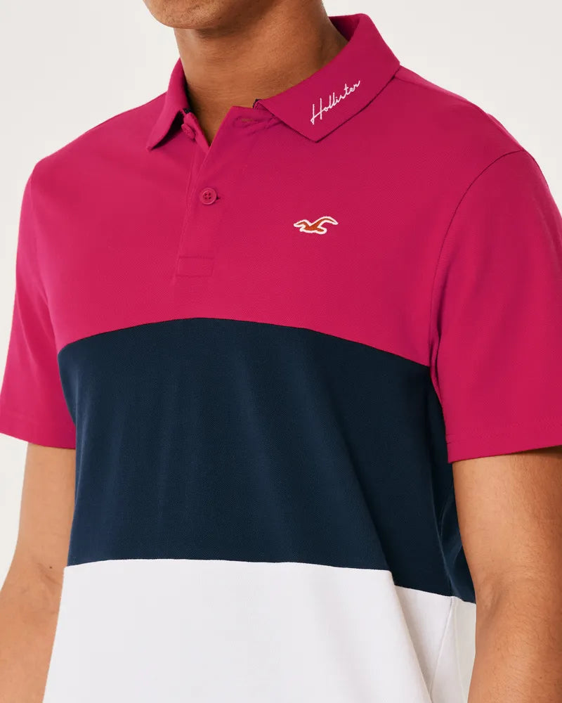 Polo camisero Hollister-Tricolor