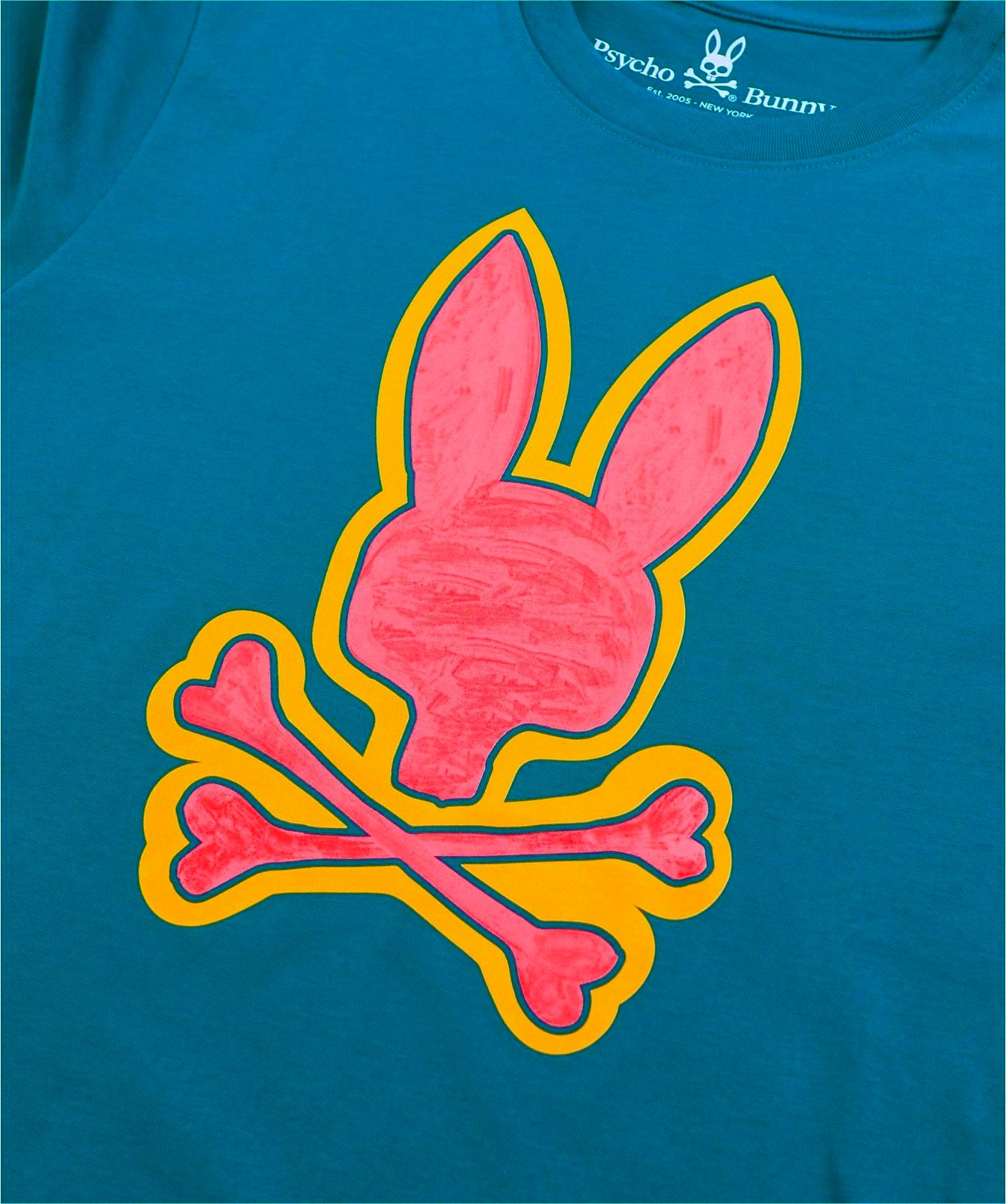 Polo Psycho Bunny Turquesa -  logo clásico