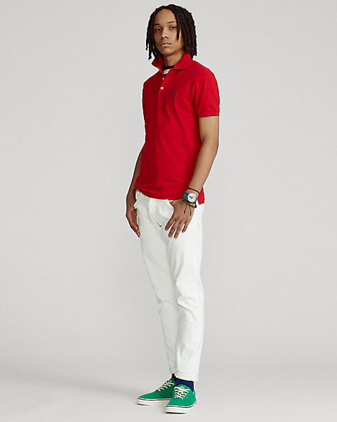 Camiseta con cuello Polo Ralph Lauren - Rojo