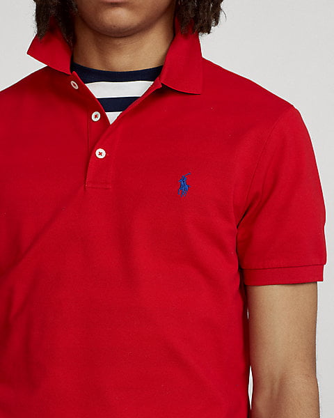 Camiseta con cuello Polo Ralph Lauren - Rojo