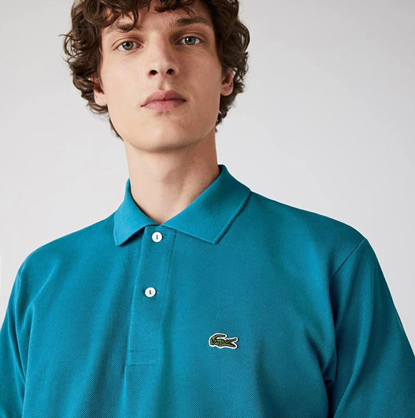 CAMISETA CON CUELLO LACOSTE Classic Fit L.12.12 – Turquesa