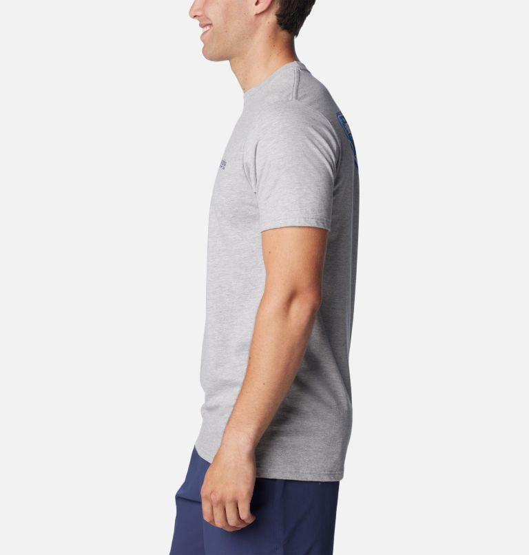 Polo Columbia - Gris Heather con diseño
