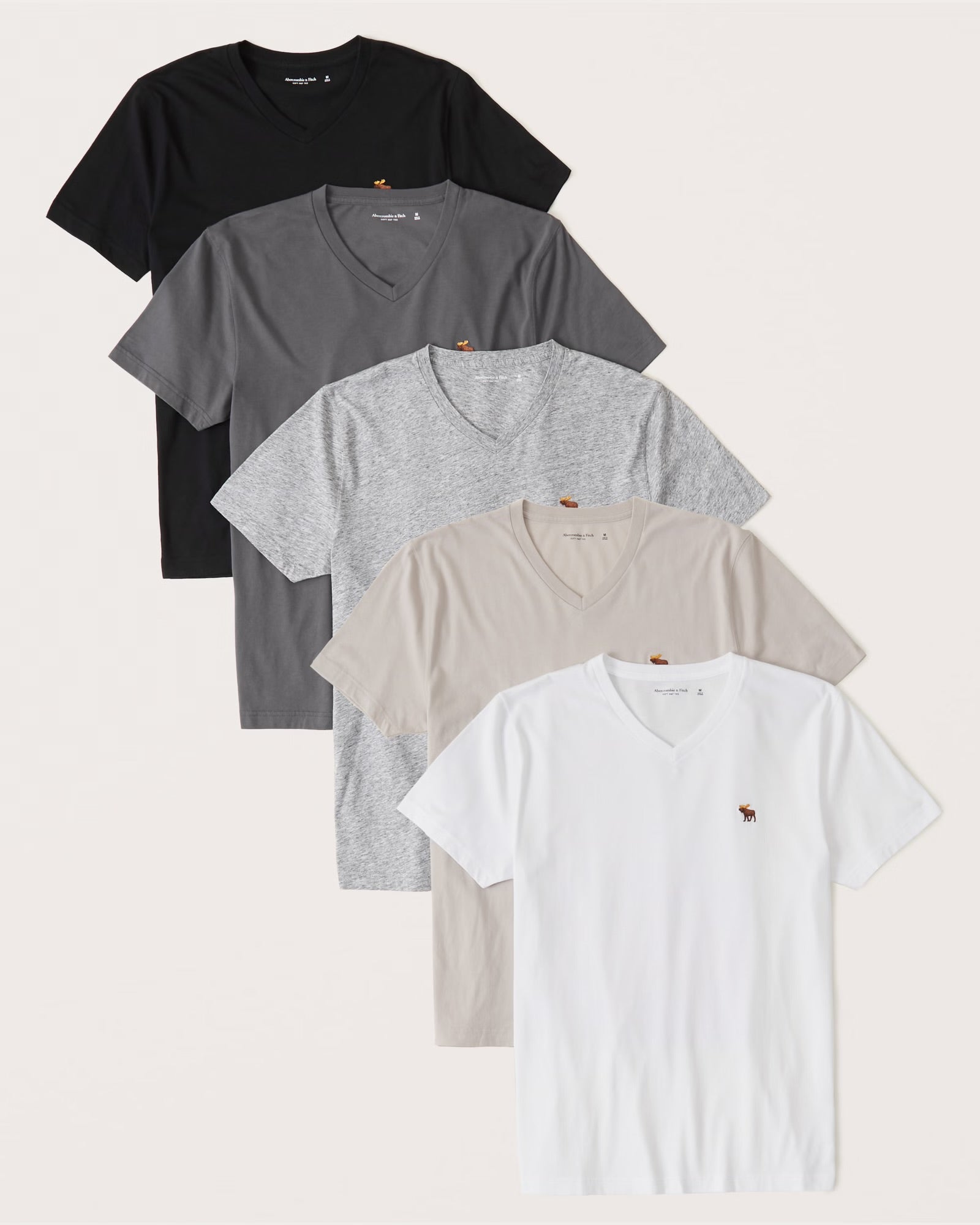 5-PACK Abercrombie & Fitch - Cuello V