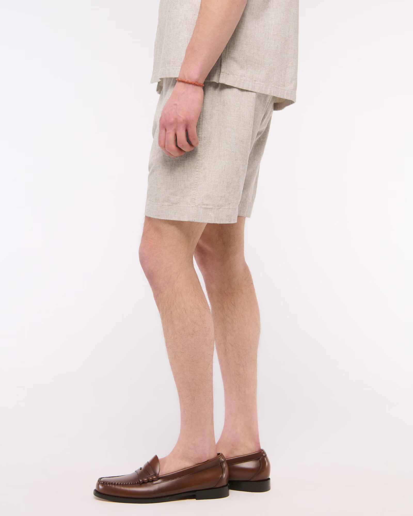 Short de Lino Abercrombie and fitch - Beige
