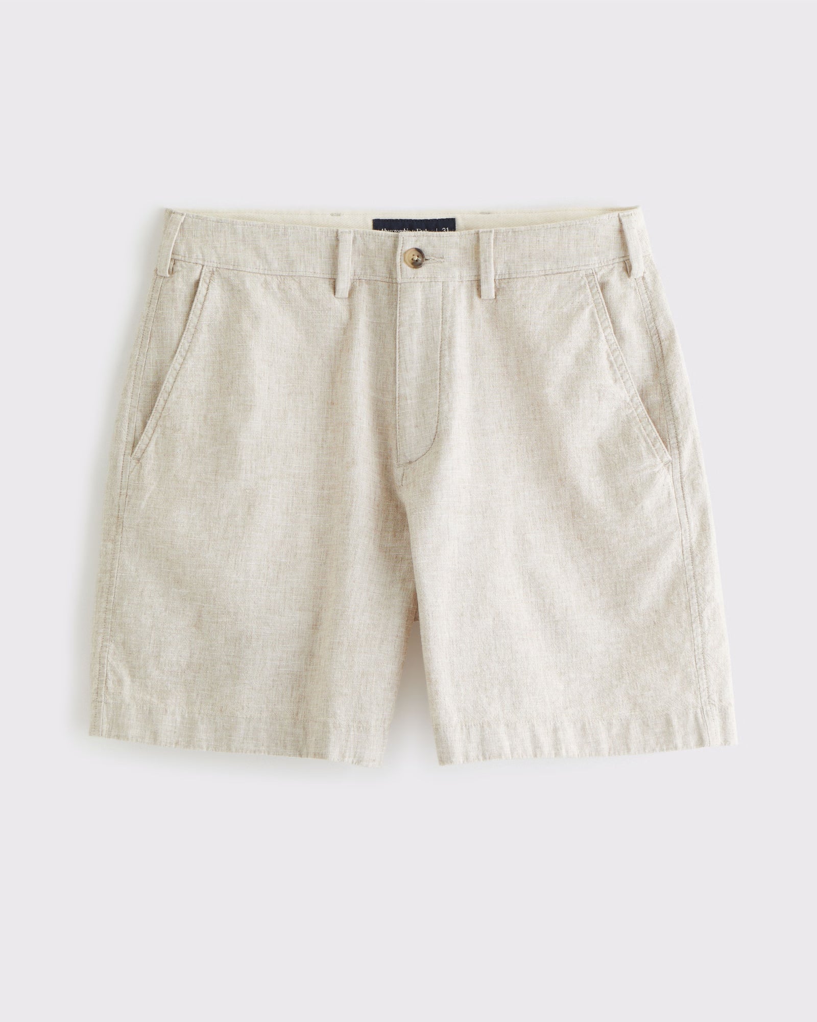 Short de Lino Abercrombie and fitch - Beige