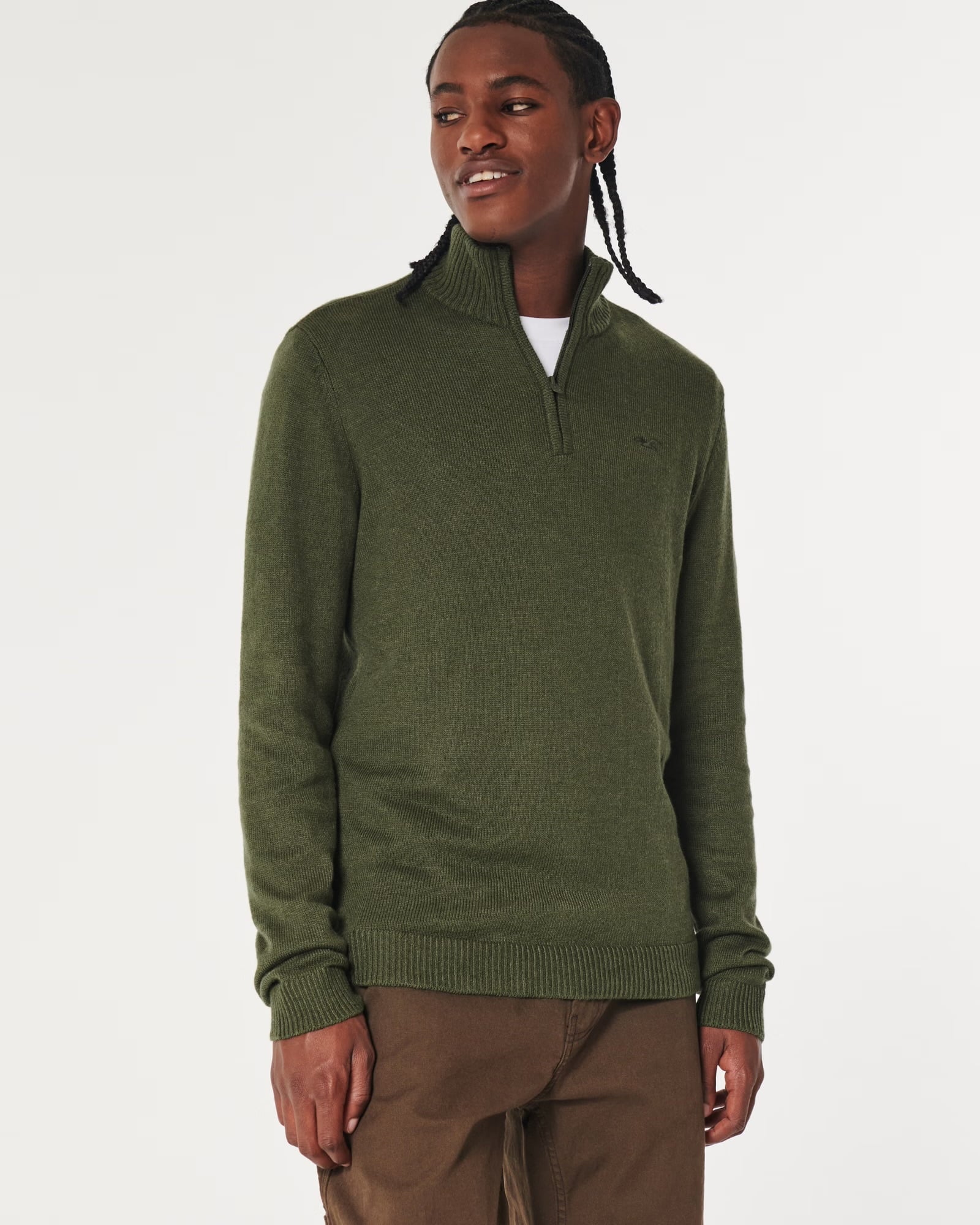 Suéter Hollister- Verde militar