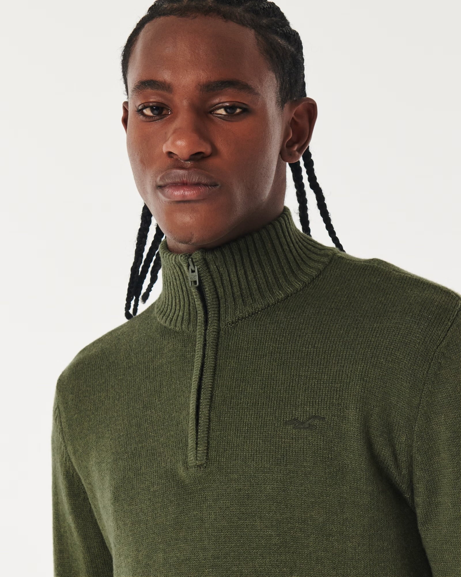 Suéter Hollister- Verde militar