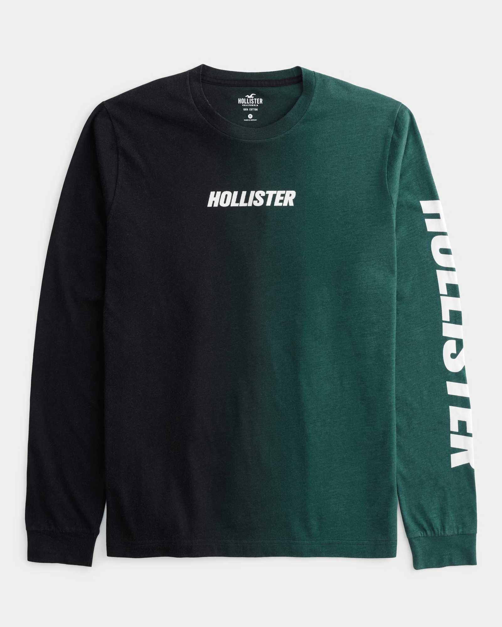 Camiseta manga larga Hollister- Degradado